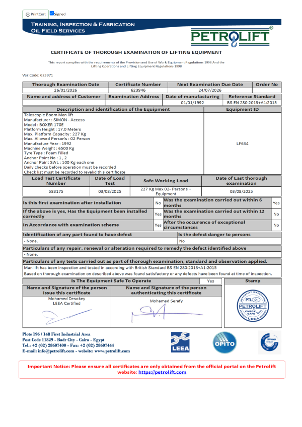 manlift, renting manlifts in Egypt, ايجار مان ليفت مصر, ايجار متر 17 , meter 17 ,مانلفت مصر